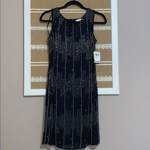 Aidan navy beaded dress